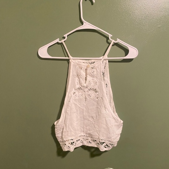 Free People NWT White Lace Halter Top - Picture 5 of 5